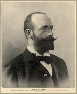 105386 Portret van B.J. Kouwer, geboren 1861, hoogleraar in de geneeskunde aan de Utrechtse hogeschool (1899-1926), ...